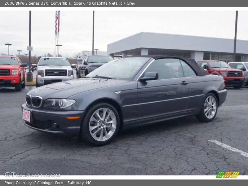 Sparkling Graphite Metallic / Grey 2006 BMW 3 Series 330i Convertible
