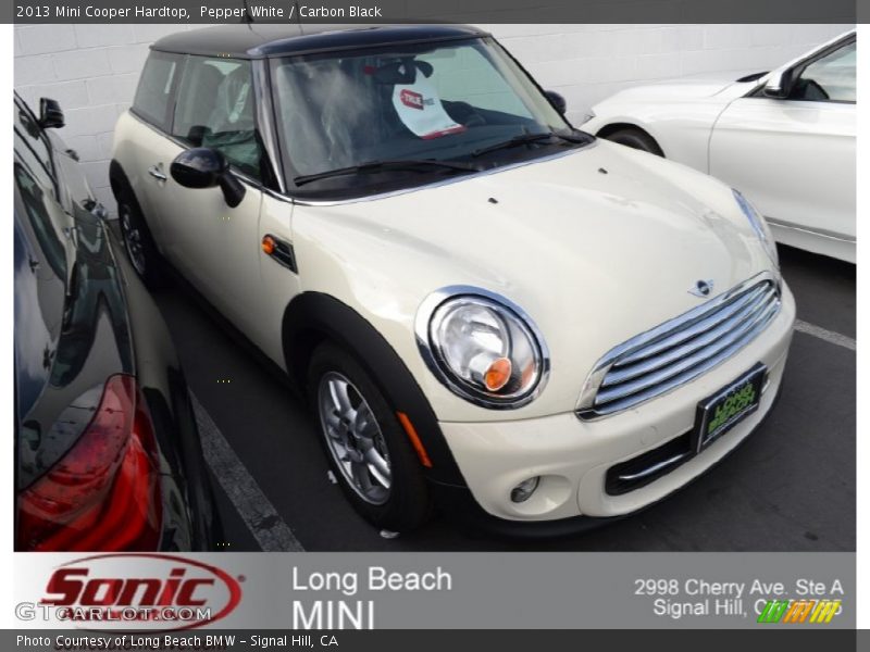 Pepper White / Carbon Black 2013 Mini Cooper Hardtop