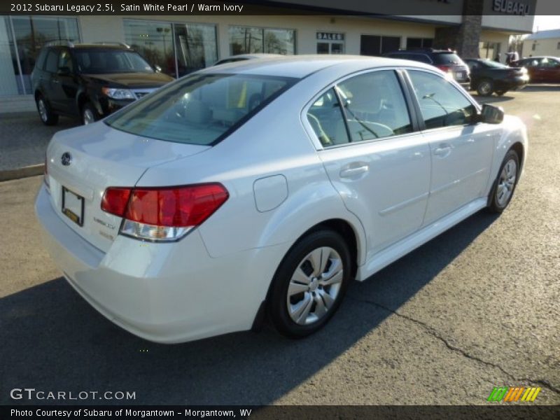 Satin White Pearl / Warm Ivory 2012 Subaru Legacy 2.5i