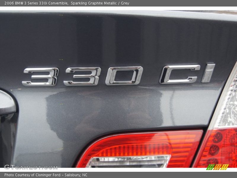 Sparkling Graphite Metallic / Grey 2006 BMW 3 Series 330i Convertible