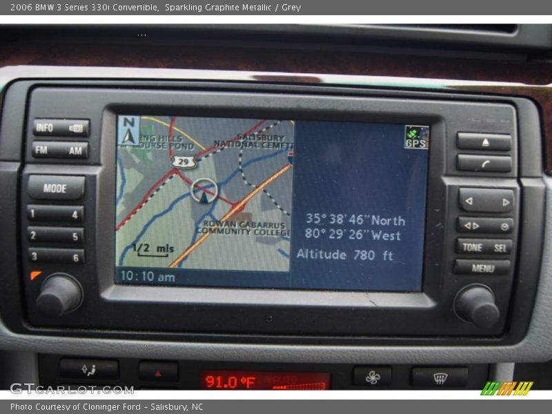 Sparkling Graphite Metallic / Grey 2006 BMW 3 Series 330i Convertible