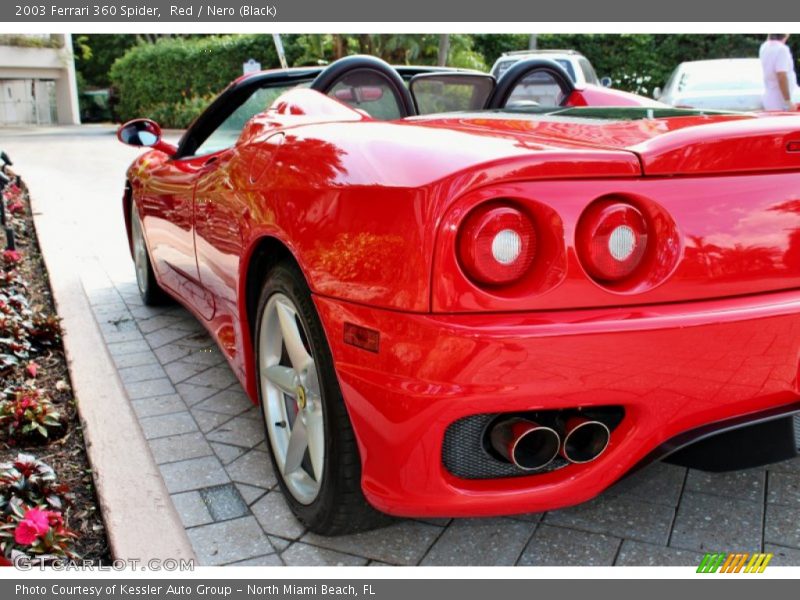 Red / Nero (Black) 2003 Ferrari 360 Spider