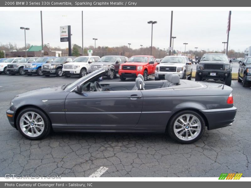 Sparkling Graphite Metallic / Grey 2006 BMW 3 Series 330i Convertible