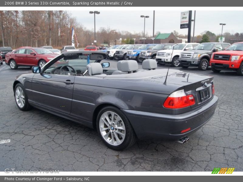 Sparkling Graphite Metallic / Grey 2006 BMW 3 Series 330i Convertible