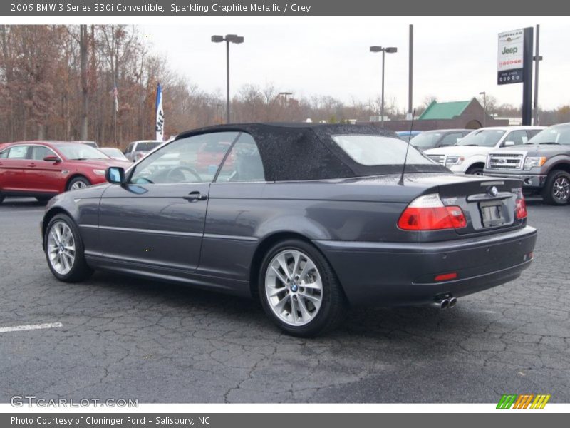 Sparkling Graphite Metallic / Grey 2006 BMW 3 Series 330i Convertible