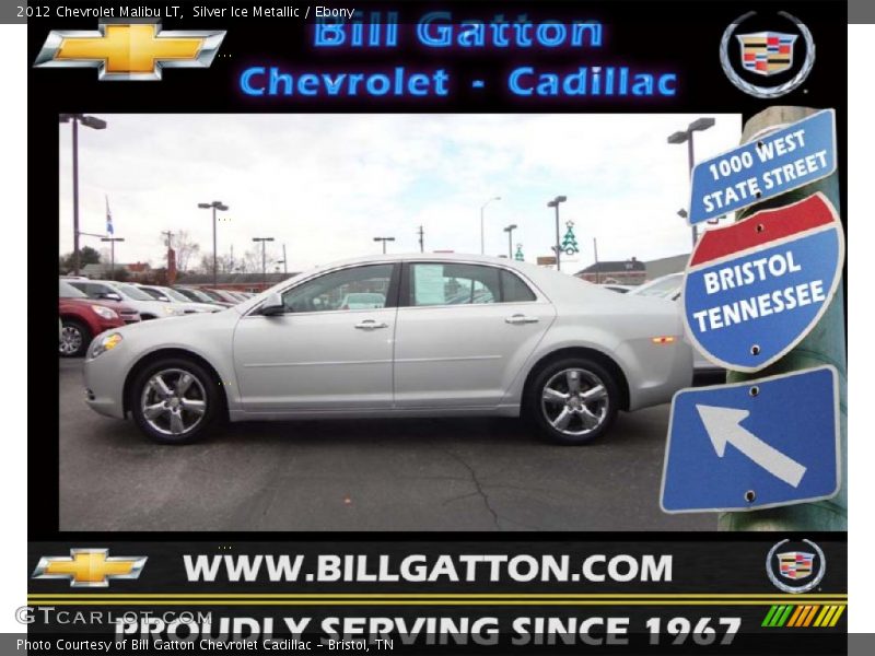 Silver Ice Metallic / Ebony 2012 Chevrolet Malibu LT