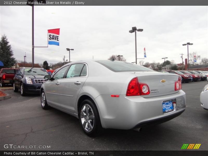 Silver Ice Metallic / Ebony 2012 Chevrolet Malibu LT