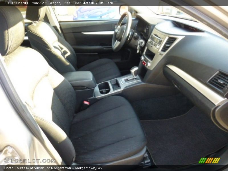 Steel Silver Metallic / Off Black 2011 Subaru Outback 2.5i Wagon