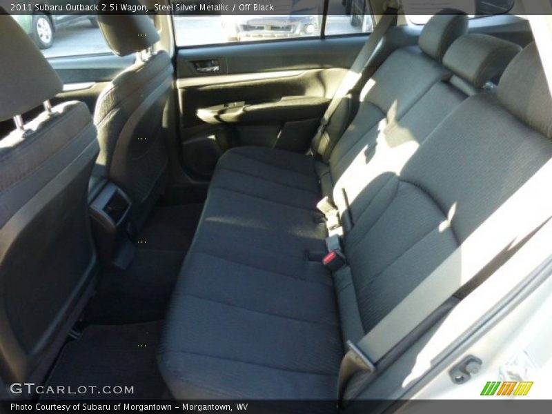 Steel Silver Metallic / Off Black 2011 Subaru Outback 2.5i Wagon