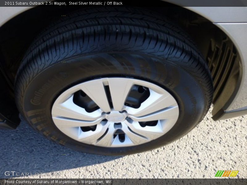 Steel Silver Metallic / Off Black 2011 Subaru Outback 2.5i Wagon