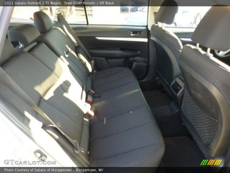 Steel Silver Metallic / Off Black 2011 Subaru Outback 2.5i Wagon
