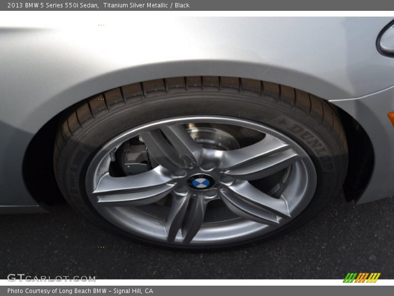 Titanium Silver Metallic / Black 2013 BMW 5 Series 550i Sedan