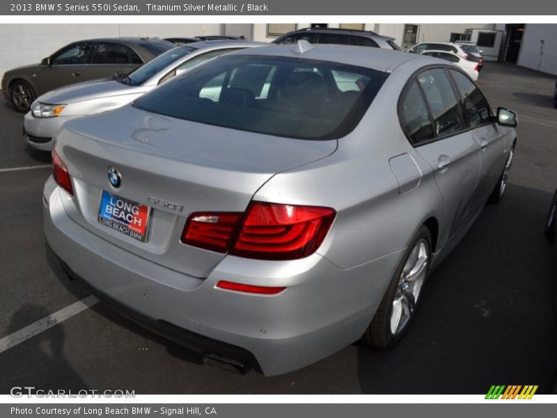 Titanium Silver Metallic / Black 2013 BMW 5 Series 550i Sedan