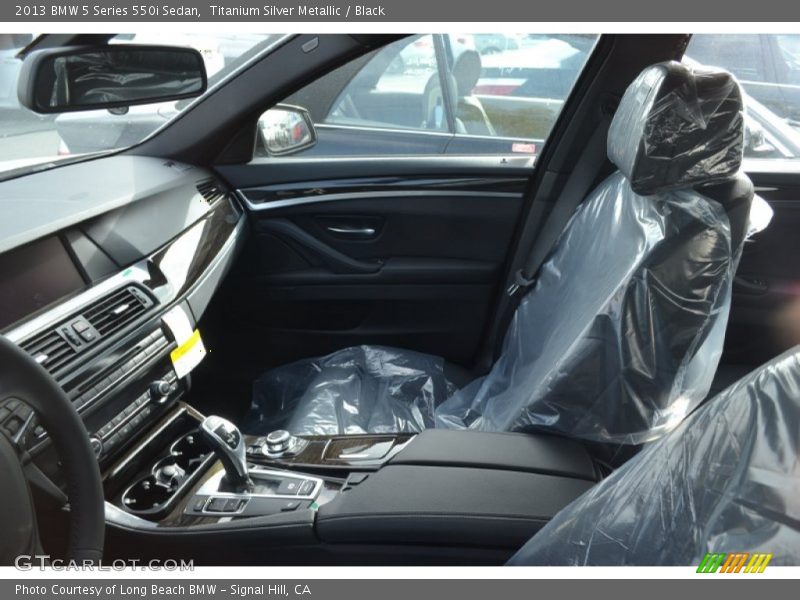 Titanium Silver Metallic / Black 2013 BMW 5 Series 550i Sedan