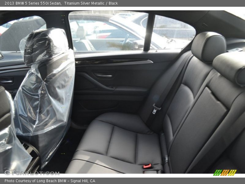 Titanium Silver Metallic / Black 2013 BMW 5 Series 550i Sedan