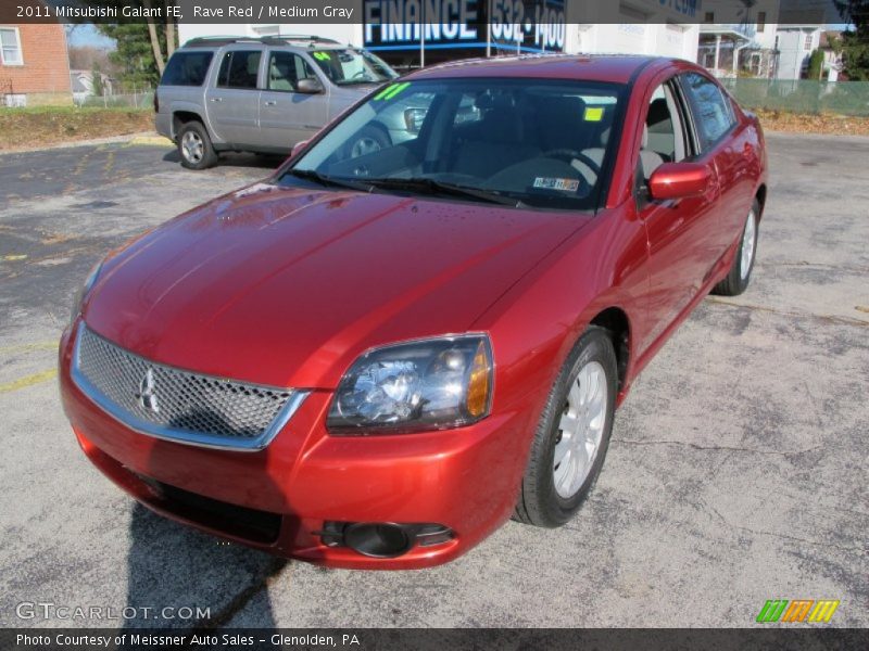 Rave Red / Medium Gray 2011 Mitsubishi Galant FE
