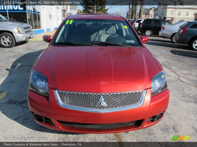 Rave Red / Medium Gray 2011 Mitsubishi Galant FE