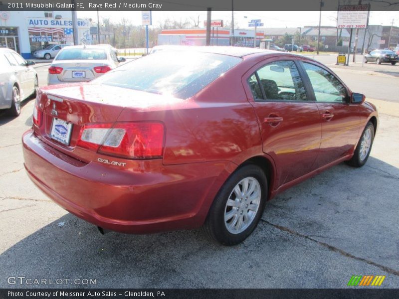 Rave Red / Medium Gray 2011 Mitsubishi Galant FE