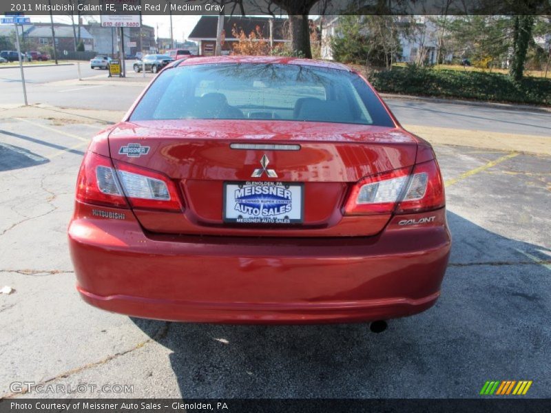 Rave Red / Medium Gray 2011 Mitsubishi Galant FE