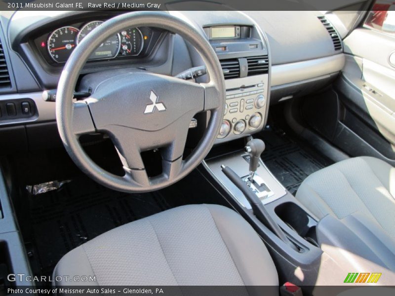 Rave Red / Medium Gray 2011 Mitsubishi Galant FE