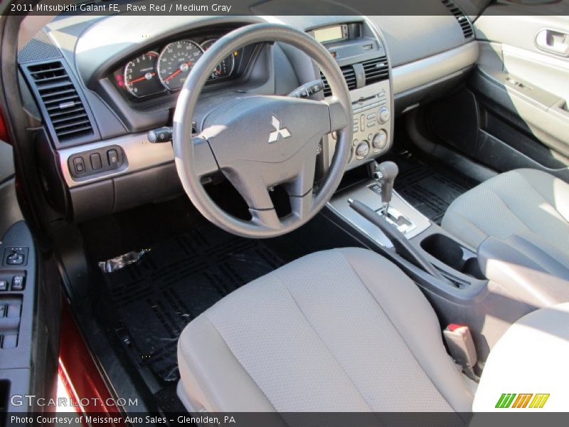 Rave Red / Medium Gray 2011 Mitsubishi Galant FE