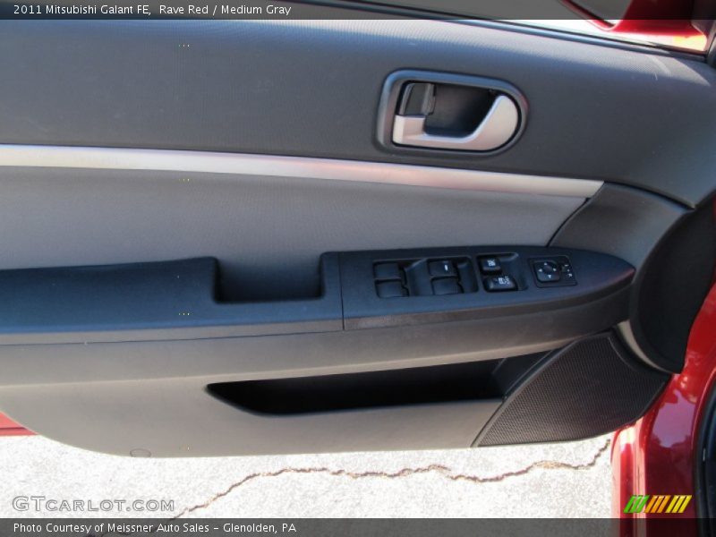 Rave Red / Medium Gray 2011 Mitsubishi Galant FE