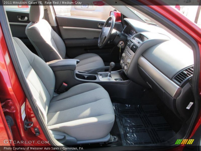 Rave Red / Medium Gray 2011 Mitsubishi Galant FE