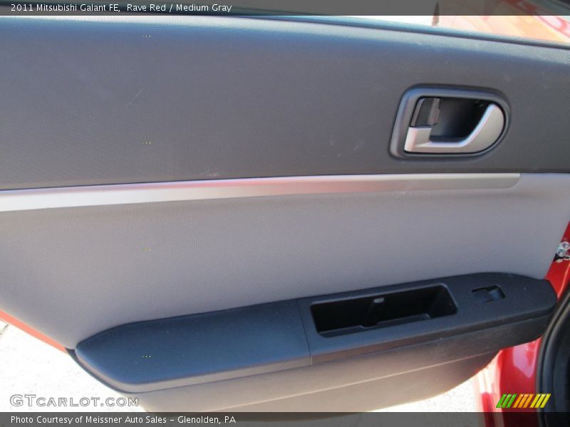 Rave Red / Medium Gray 2011 Mitsubishi Galant FE