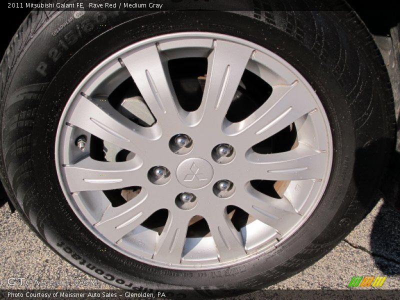 Rave Red / Medium Gray 2011 Mitsubishi Galant FE