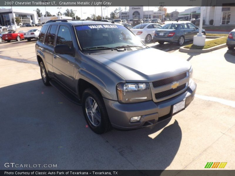 Graystone Metallic / Light Gray 2007 Chevrolet TrailBlazer LT