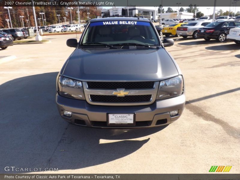 Graystone Metallic / Light Gray 2007 Chevrolet TrailBlazer LT
