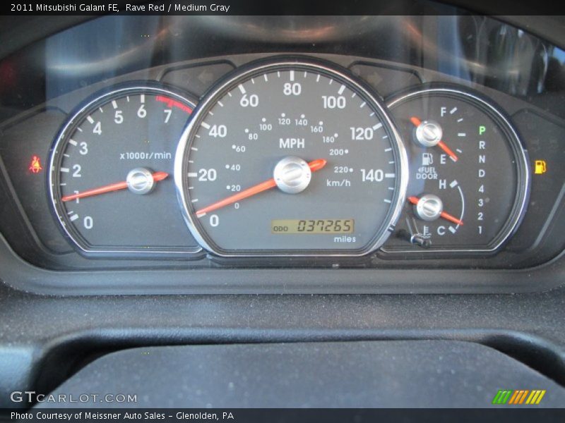 Rave Red / Medium Gray 2011 Mitsubishi Galant FE