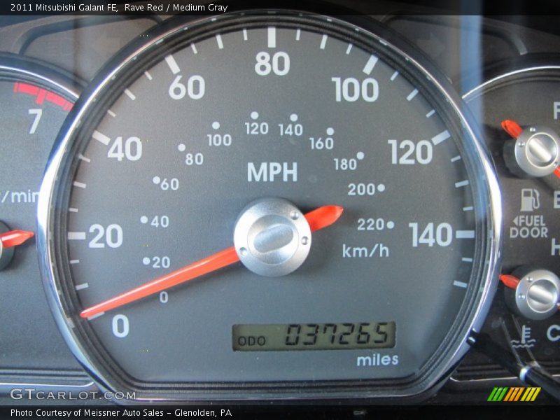 Rave Red / Medium Gray 2011 Mitsubishi Galant FE