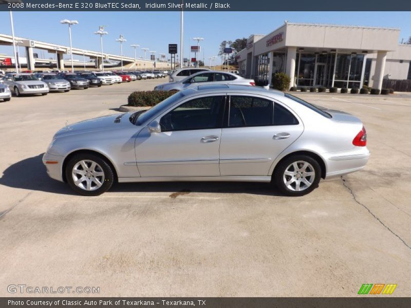 Iridium Silver Metallic / Black 2008 Mercedes-Benz E 320 BlueTEC Sedan