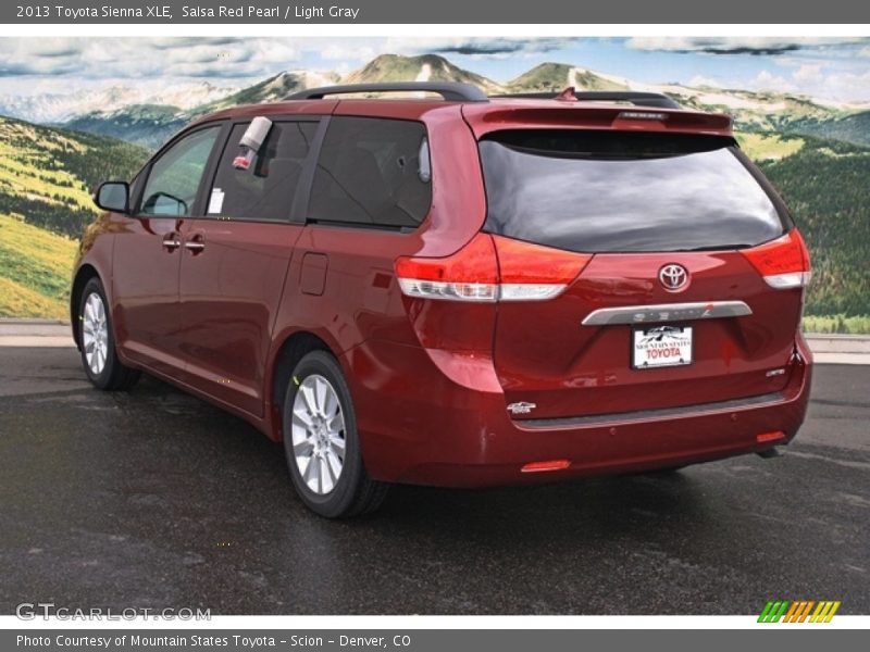 Salsa Red Pearl / Light Gray 2013 Toyota Sienna XLE