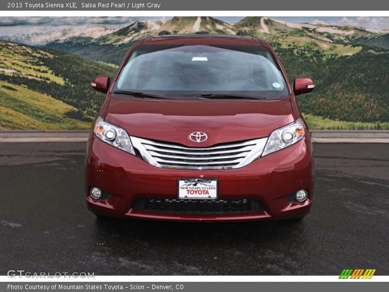 Salsa Red Pearl / Light Gray 2013 Toyota Sienna XLE