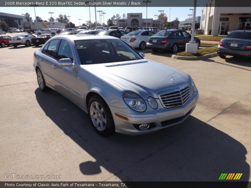 Iridium Silver Metallic / Black 2008 Mercedes-Benz E 320 BlueTEC Sedan