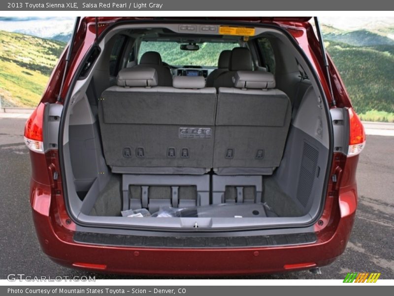 Salsa Red Pearl / Light Gray 2013 Toyota Sienna XLE