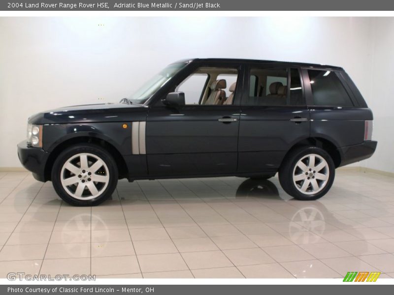 Adriatic Blue Metallic / Sand/Jet Black 2004 Land Rover Range Rover HSE