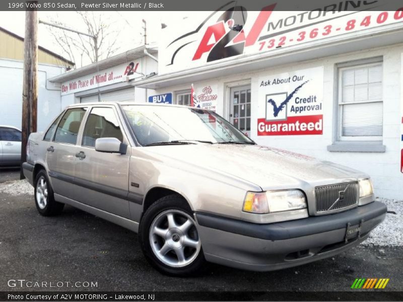 Pewter Silver Metallic / Black 1996 Volvo 850 Sedan