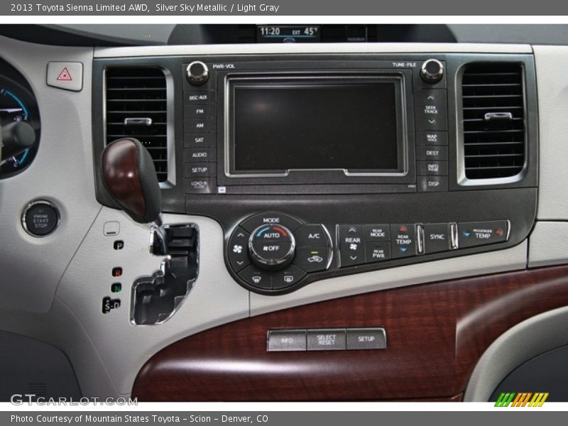 Silver Sky Metallic / Light Gray 2013 Toyota Sienna Limited AWD