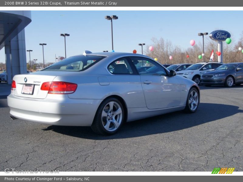 Titanium Silver Metallic / Gray 2008 BMW 3 Series 328i Coupe