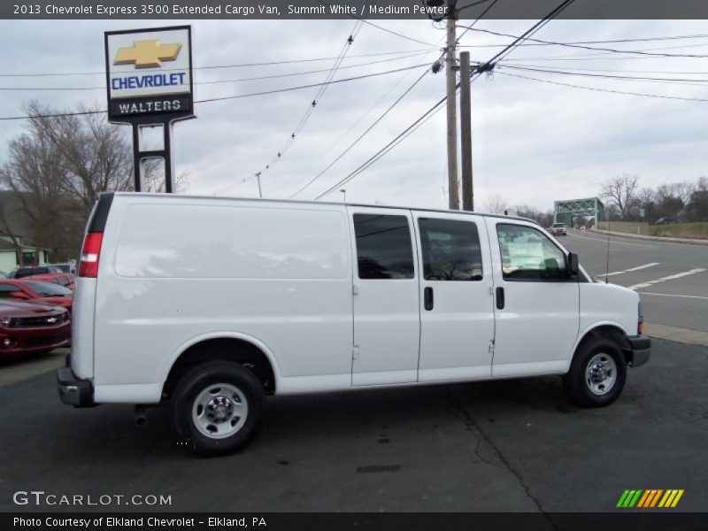 Summit White / Medium Pewter 2013 Chevrolet Express 3500 Extended Cargo Van
