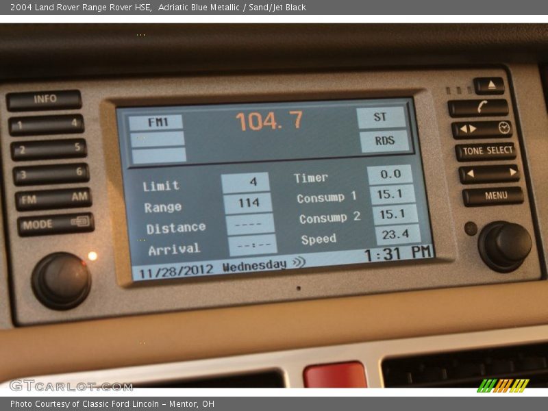 Adriatic Blue Metallic / Sand/Jet Black 2004 Land Rover Range Rover HSE