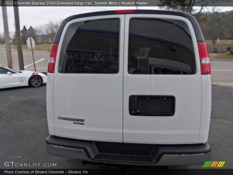 Summit White / Medium Pewter 2013 Chevrolet Express 3500 Extended Cargo Van