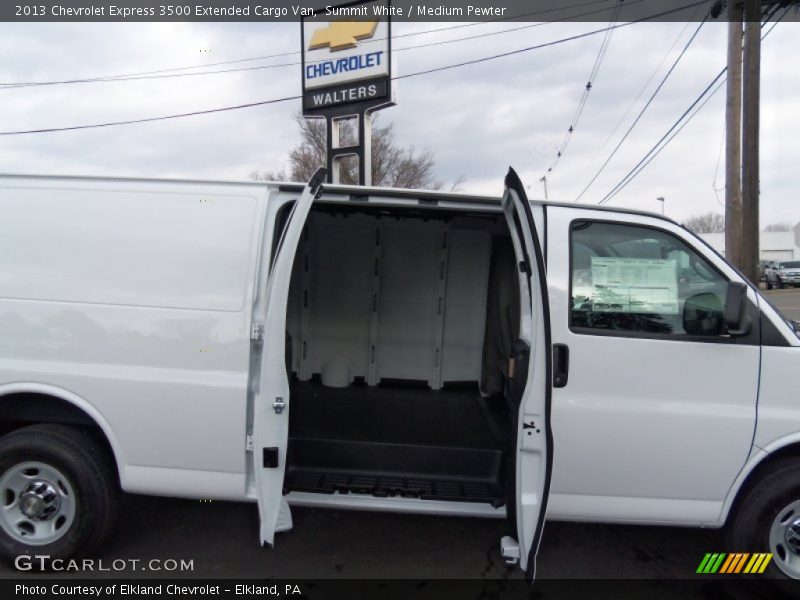 Summit White / Medium Pewter 2013 Chevrolet Express 3500 Extended Cargo Van