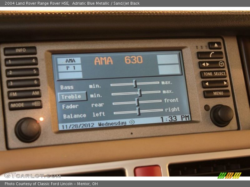 Adriatic Blue Metallic / Sand/Jet Black 2004 Land Rover Range Rover HSE