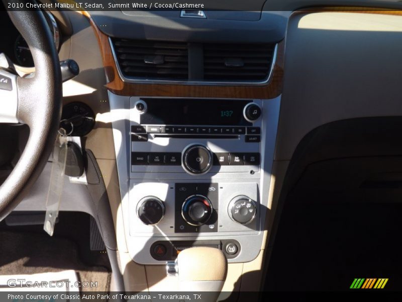 Summit White / Cocoa/Cashmere 2010 Chevrolet Malibu LT Sedan