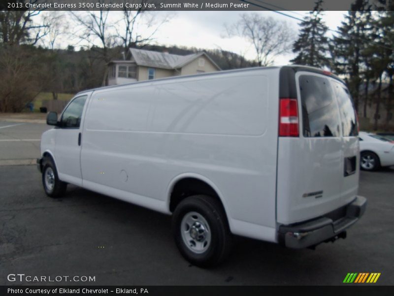 Summit White / Medium Pewter 2013 Chevrolet Express 3500 Extended Cargo Van