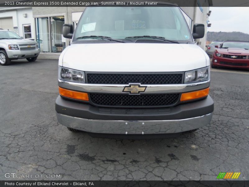 Summit White / Medium Pewter 2013 Chevrolet Express 3500 Extended Cargo Van
